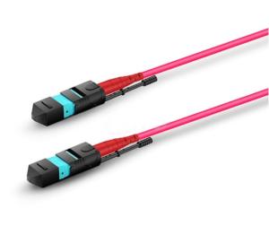 China Corning Patch Cords OM3 OM4 Multicore MTP / MPO Fiber Optic Jumper factory