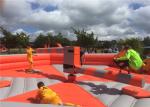 Interactive Inflatable Sports Arena , Wipeout Bounce House Outdoor Activities