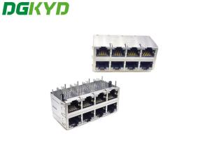 China 2X4 Multi Port Gigabit Integrated Filter RJ45 Network Port Socket factory