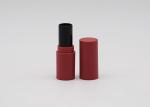 Plastic Plum Color Cylinderical Lip Balm Container Tube