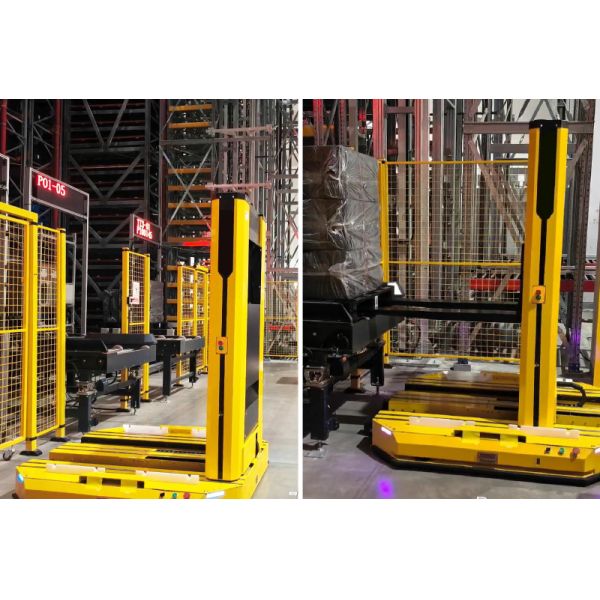 AS/RS (VFR+VNA+Q1P),VFR+Very Narrow Aisle+ Large and Small Car ,Very Narrow Aisle Fork-type Autonomous Mobile Robot for Warehouse Pallet Stacking And