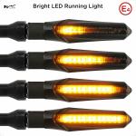 Motorcycle LED Turn Signals Waterproof 2 Pieces Mini Running Light Indicators