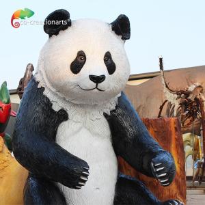 China Water Proof Fiberglass Animatronic Panda Illuminated For Shopping Mall factory