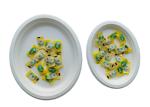 10 / 12 Inch Oval Restaurant Nature Bagasse Paper Plates
