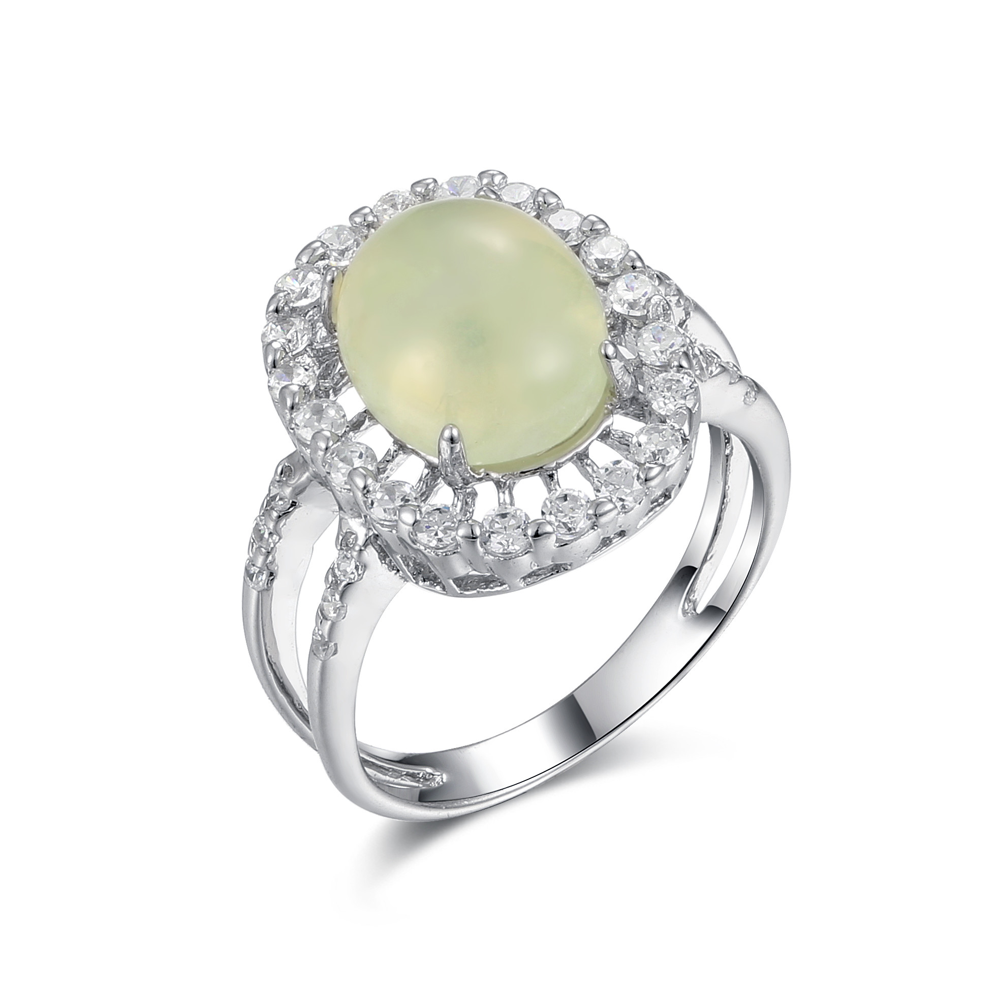 925 Silver Gemstone Rings With 5.23g Silver Weight And Round Craftsmanship