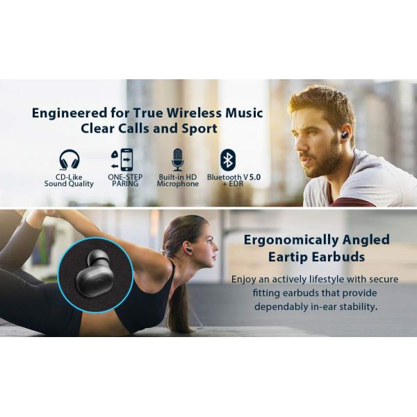 Mini size TWS bluetooth 5.0 earbuds,tws earbuds with magnetic charging box,sports wireless earphones