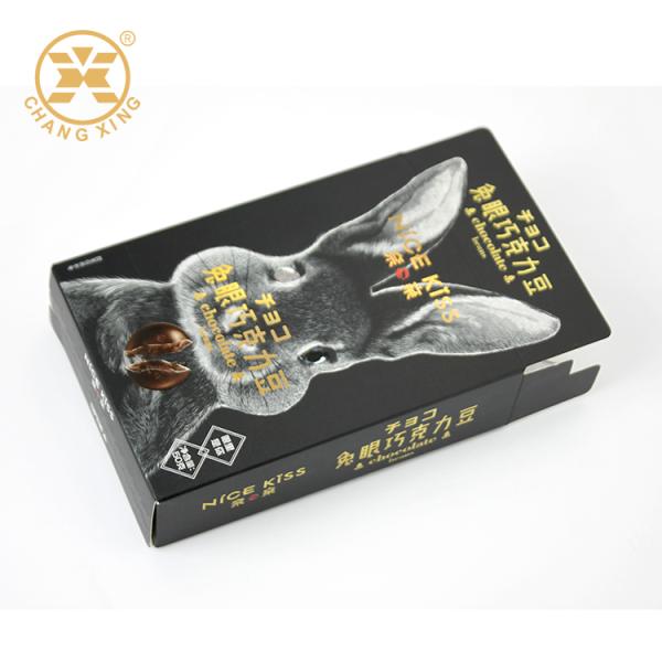 Custom Printed Rectangle Cardboard Packaging Box with CMYK+PMS Printing and Waterproof Coating for Food Packaging