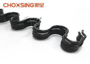 China OEM Galvanized Upholstery Seat Springs Silver Color Loop Width 24 - 26mm factory