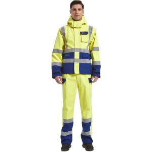 China Offshore Hivis Rain Proof Workwear Electric Preventing Coat factory