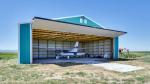 Sophisticated Steel Structure Hangar 5m - 6m Height Metal Airplane Hangar