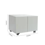 Copier Cabinet white 2 door steel copier stand mobile pedestal file Printer
