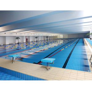 115x240mm Ceramic Pool Decking Tiles Glazed Edge Anti-Slip