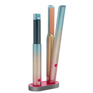 China Ceramic 2 In 1 Curling Iron Set 230 Degree 50-60Hz With PTC Heater factory