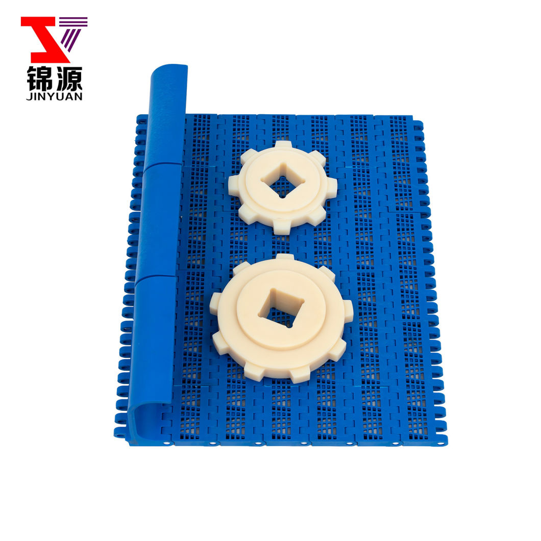 Flat Top Plastic Modular Belt for Food Washing