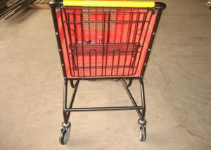 China Eco - Friendly Rolling Plastic Shopping Basket Cart 100L 120L 160L 180L factory