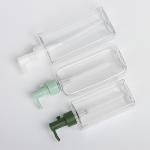 Clear Empty Round Body Lotion Cosmetics Packaging Containers Plastic Pump Facial