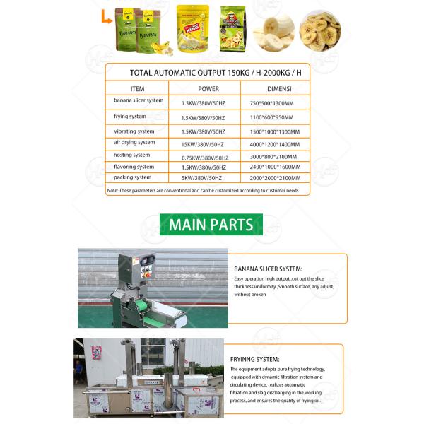 Plantain Chips Making Machine Automatic Apple Banana Processing Plant