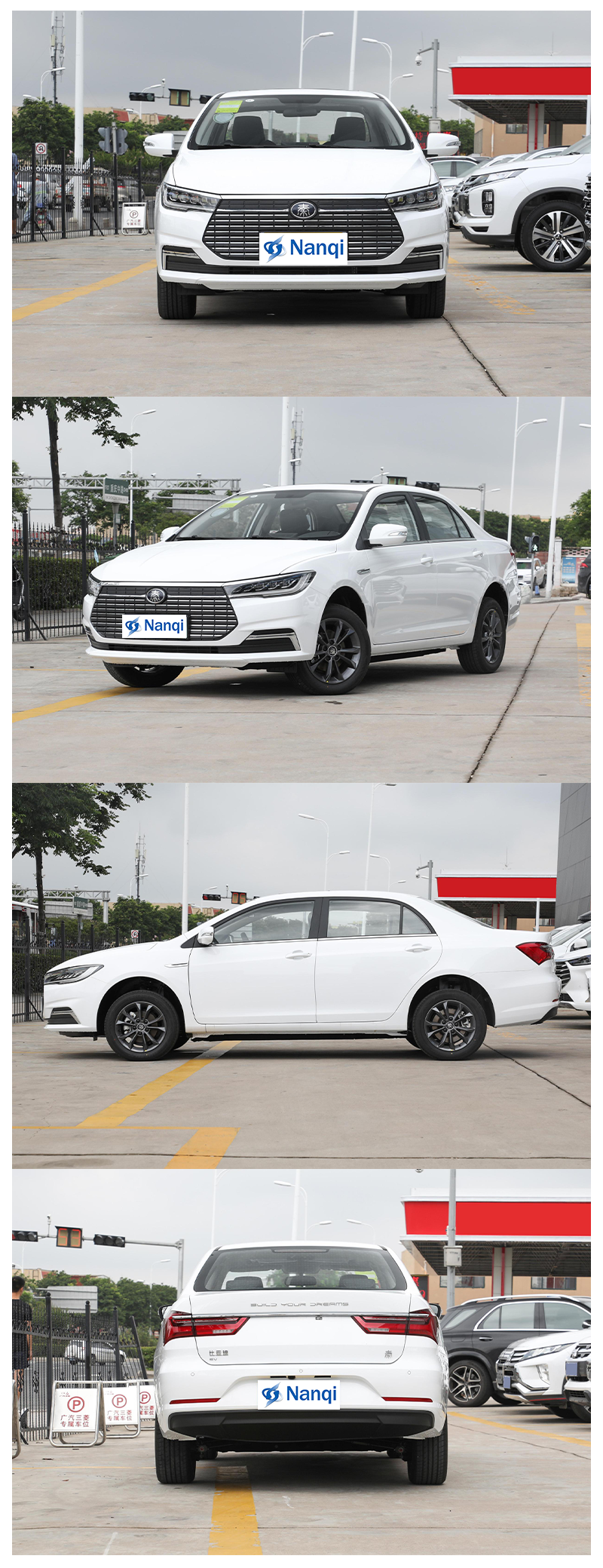Pure Electric BYD Qin EV New Energy Vehicles 136Ps 4-Door 5-Seat Sedan