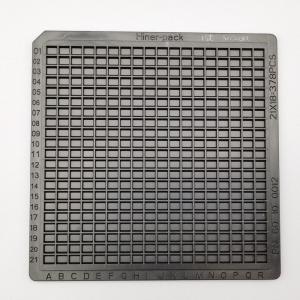 China Injection Moulding Waffle Tray Packaging Black ESD Stacked factory