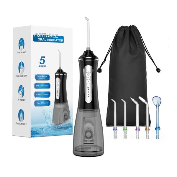 Cordless Water Flosser Oral Irrigator IPX7 waterproof Oral Care 300ML Teeth