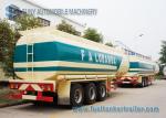 Customized Mechanical Semi Tractor Trailer , 42000 Liters Chemical Tank trailer