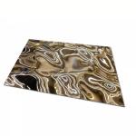 Hammered Gold Stamped Stainless Steel Sheet Rustproof Scratch Resistant