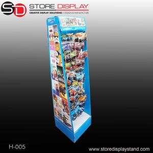 China Corrugated POP retail hanging floor displays factory