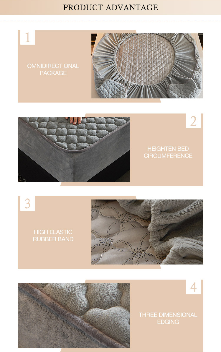 Luxury Custom Washable Bedsheet Hypoallergenic Bed Protector Mattress Cover