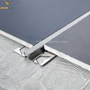 China Stainless Steel Tile Edge Trim Expansion Joint Profile 3000mm factory
