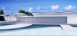 Banquet Hall Agricultural Steel Framed Buildings With Alkyd Grey Paint
