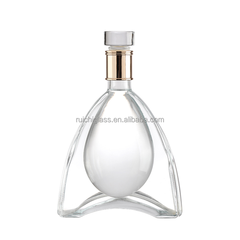 RICH Customized 700ml 500ml Glass Bottle for Vodka Gin Whiskey Rum Industrial Beverage