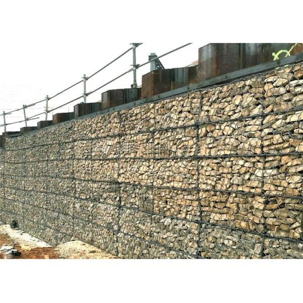 China 80x100 River Wall Construction Gabion Stone Fence factory
