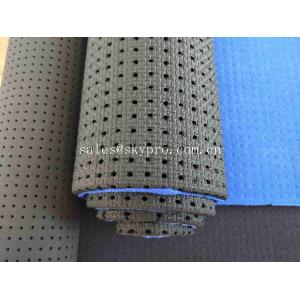 3mm Black Punched Perforated Neoprene Fabric With Different Size Holes / High