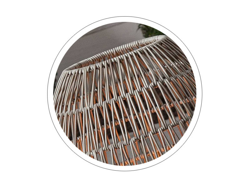 Ip44 LED Rattan Standing Lamp Shade For Garden Swimming Pool