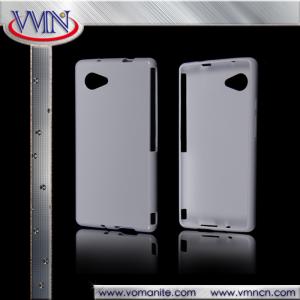 China Smart phone blank back soft Gel TPU case for Compact SH-02H for Japan smart phone model factory