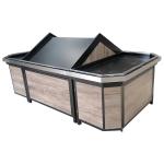 Movable Wheel Vegetable Fruit Display For Supermarket