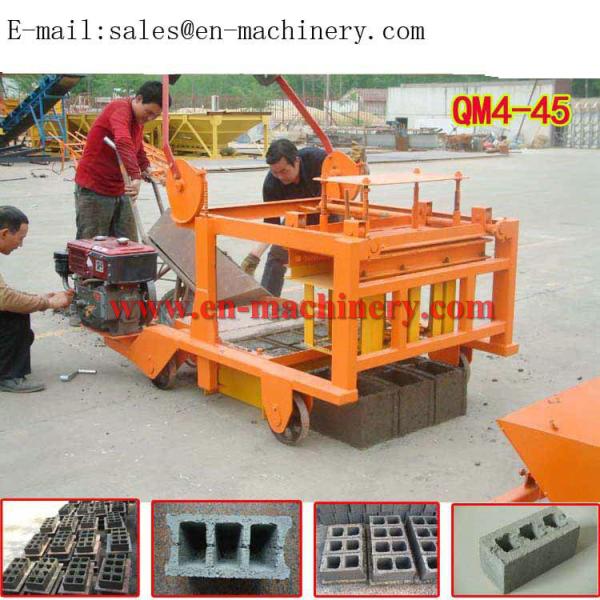 Cheapest Hollow Cement Block Making Machine 4-45 Small Concrete Brick Making