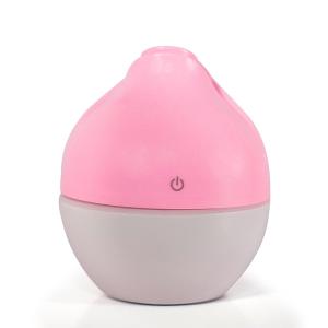 China Flower bud wood grain humidifier- humidifier essential oil aromatherapy lamp bedroom Nightlight incense portable aromath factory