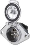 24v S Type 7 Pole Trailer Plug Socket Aluminum OEM Standard For Truck
