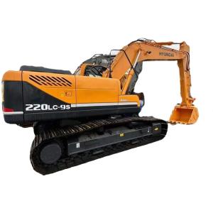 China Second Hand Traditional Hyundai 220 Excavator Machinery 13 Ton on sale