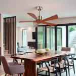 RoHS Natural Wood 75w Modern 5 Blade Ceiling Fan 42 Inch Ceiling Fan Light