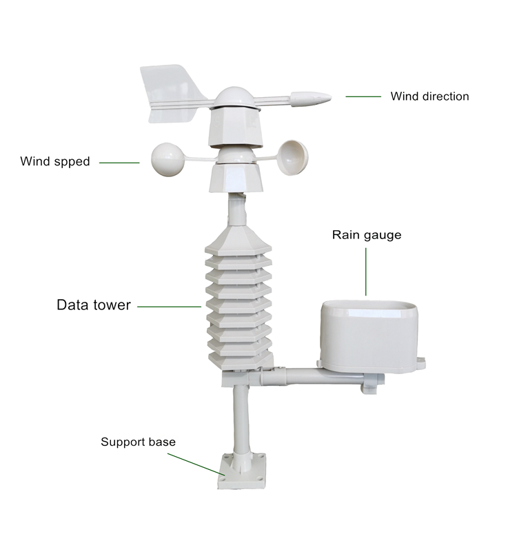 OEM Outdoor Temperature Range -40 To 60 °C Wireless Weather Station With OBM Support