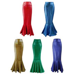 China Breathable Mermaid Tail Halloween Costume 90% Polyester 10% Spandex Material factory