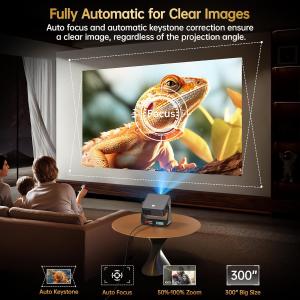 D2 FHD Linux Projector 1080P Ambient Light Rotating Flip Projector