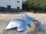 Metal Outdoor Modern Abstract Sculpture Surface Polished Garden Ornaments