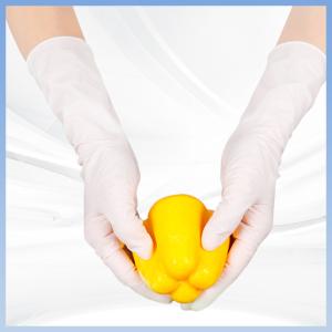 China White Latex Free Synthetic Nitrile Gloves For Grooming Hairdressing factory