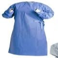 China Hospital Scrubs Disposable Dressing Gowns With Elastic Cuff on sale
