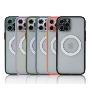 Iphone 12 Pro Max Magsafe Shockproof Matte Iphone Case Support Wireless Charging