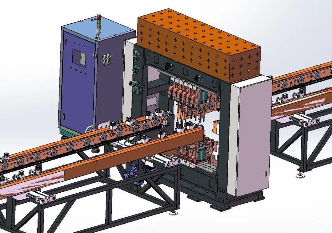 Automated Production Line for Transformer Heat Sink Fins