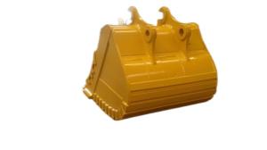 China Heat Treatment Yellow Heavy Duty Excavator Bucket For Digging factory